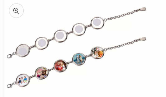 Personalised 5 photo Bracelet