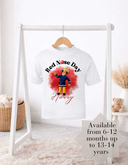 Character personalised Red Nose Day T-shirts