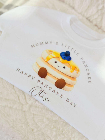 Personalised mummy’s little pancake T-shirt