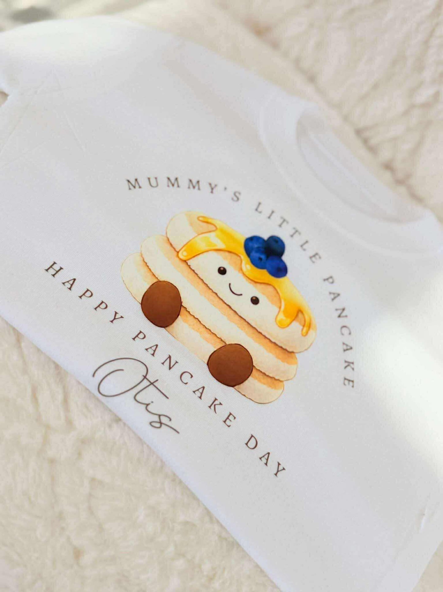 Personalised mummy’s little pancake T-shirt