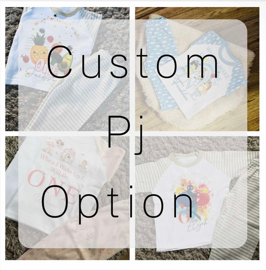 Custom personalised pj option
