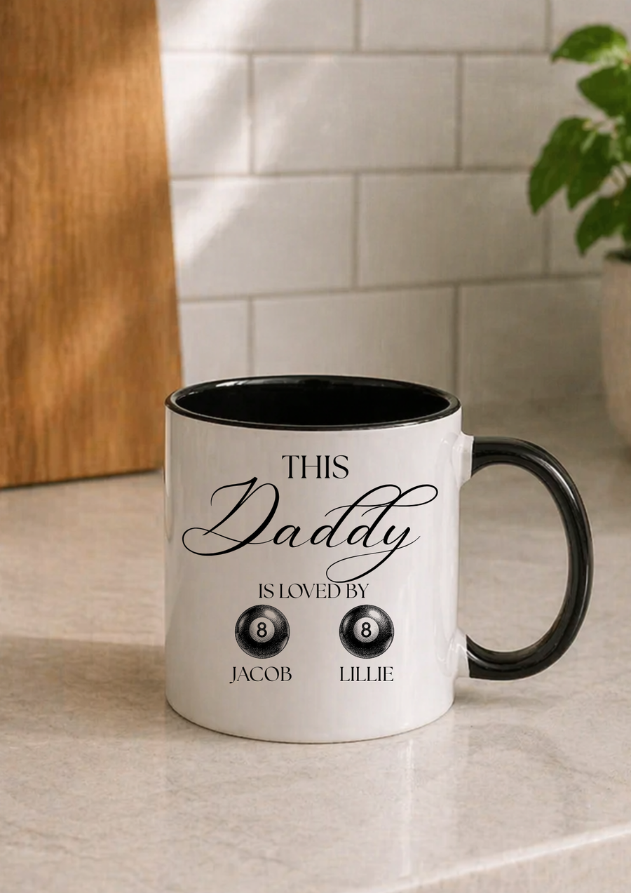 PERSONALISED POOL THEME LOVED BY MUG
