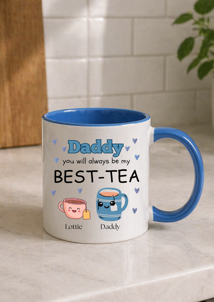 BEST  TEA PERSONALISED FATHERS DAY MUG
