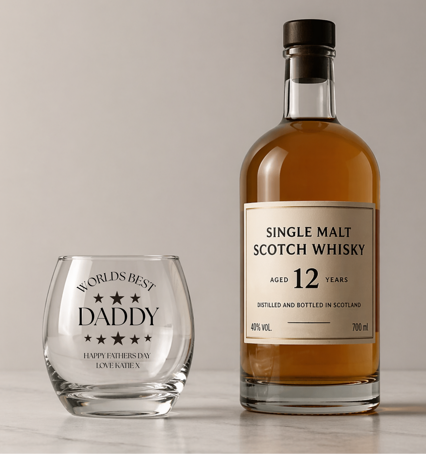 WORLD BEST PERSONALISED WHISKY/MIXER GLASS