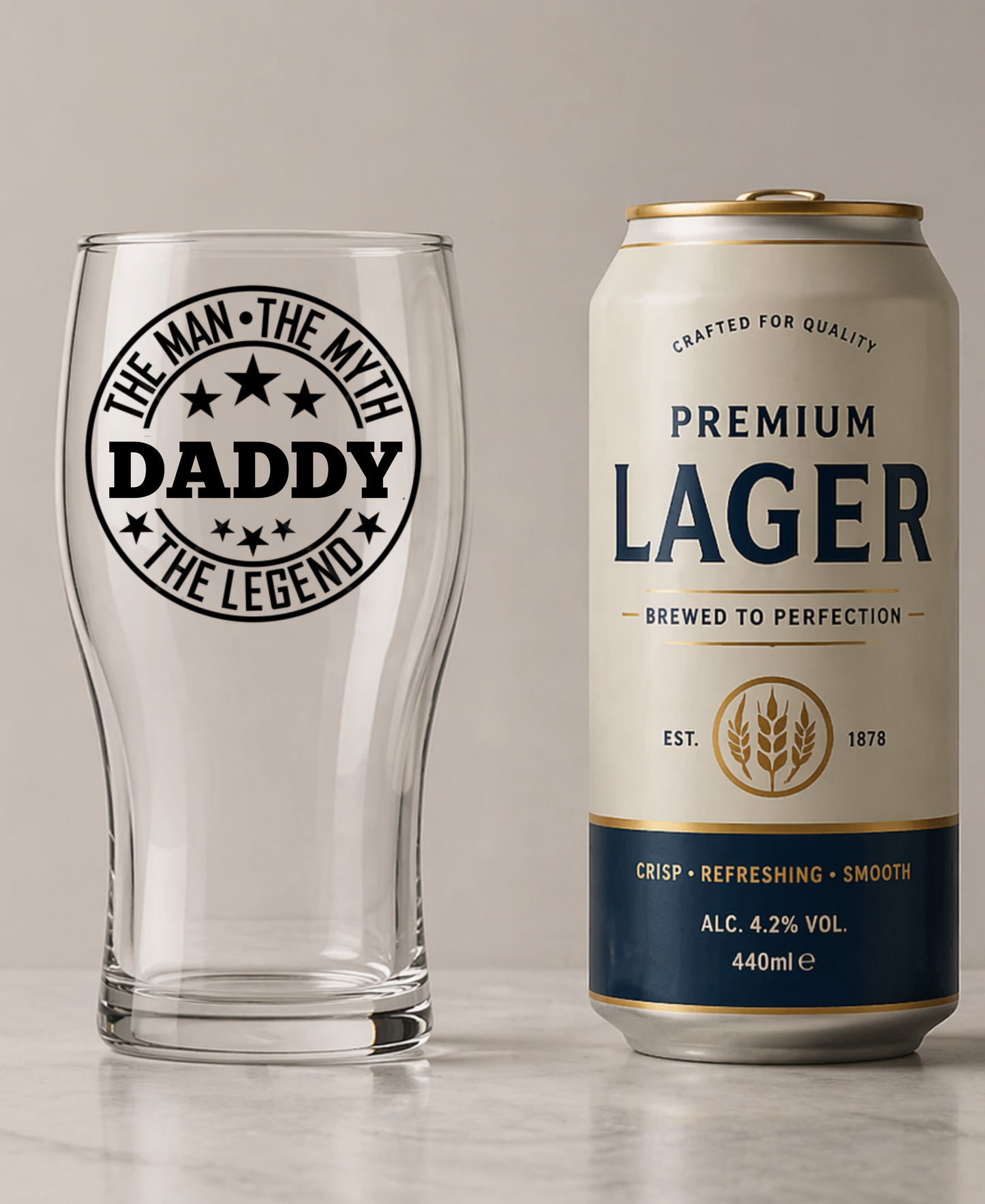 THE MAN, THE MYTH, THE LEGEND PINT GLASS