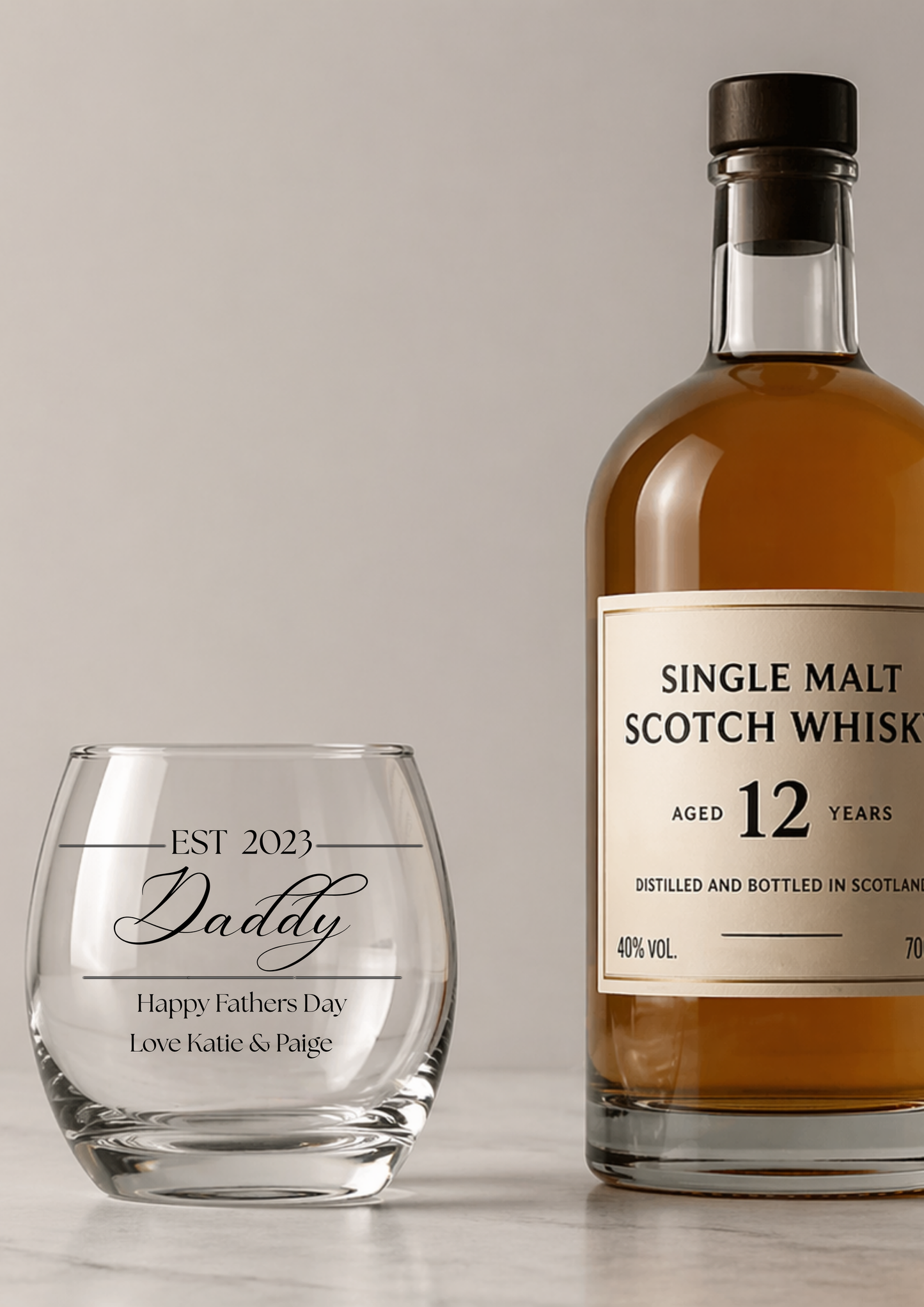 EST PERSONALISED MIXER/WHISKY GLASS