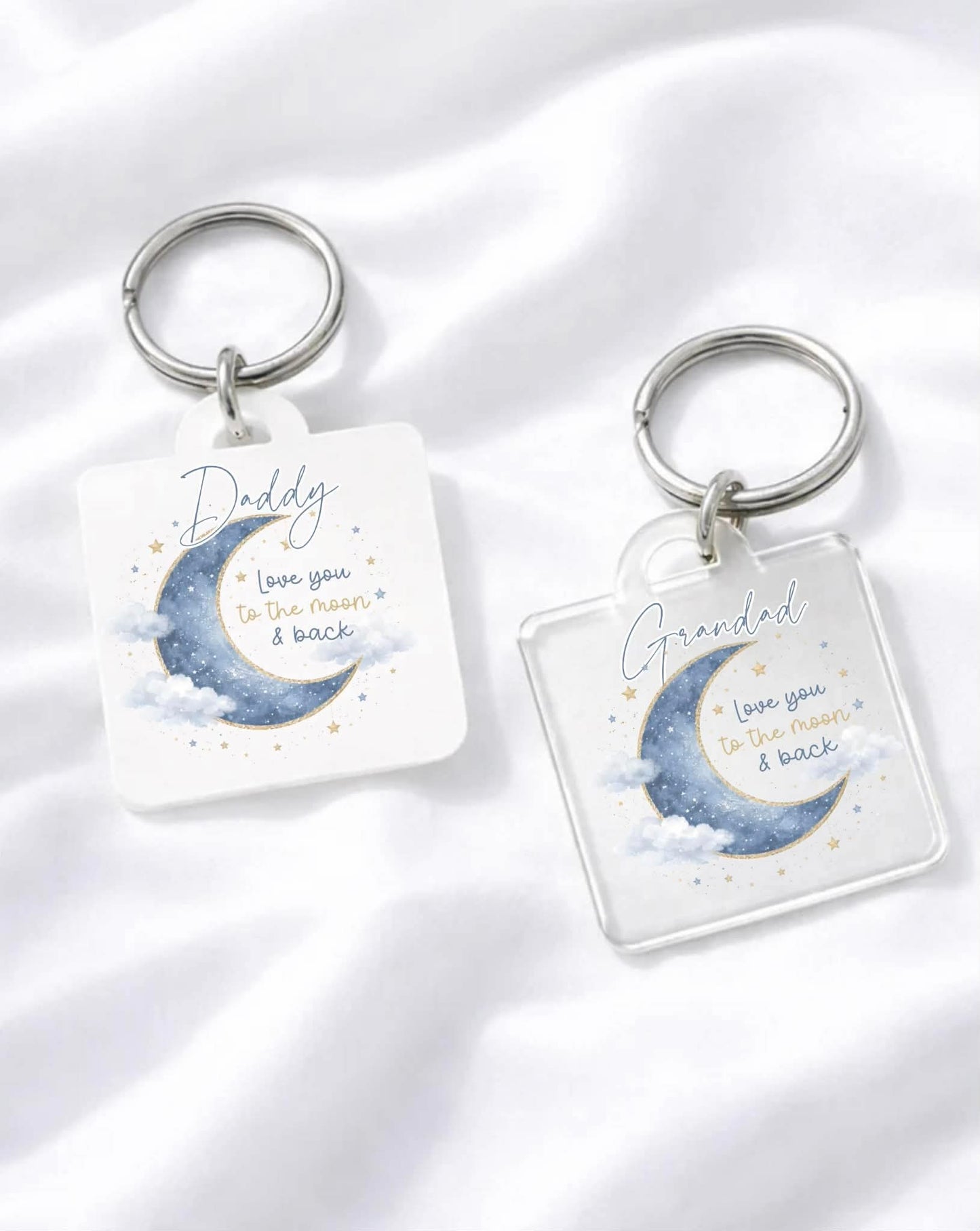 LOVE YOU TO THE MOON AND BACK KEYRING