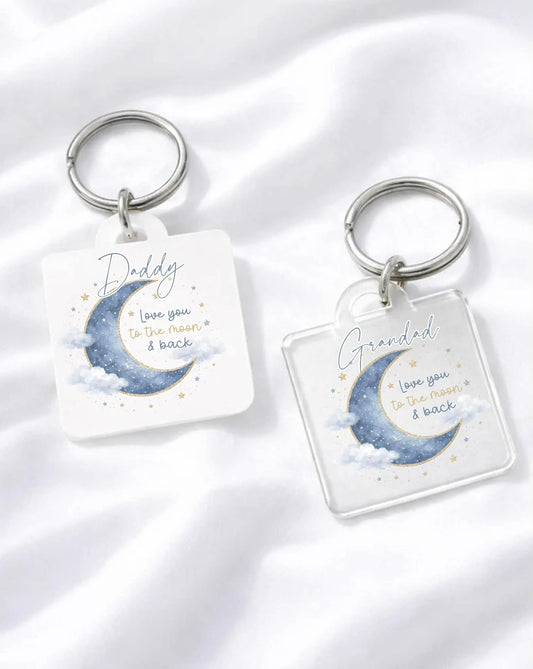 LOVE YOU TO THE MOON AND BACK KEYRING