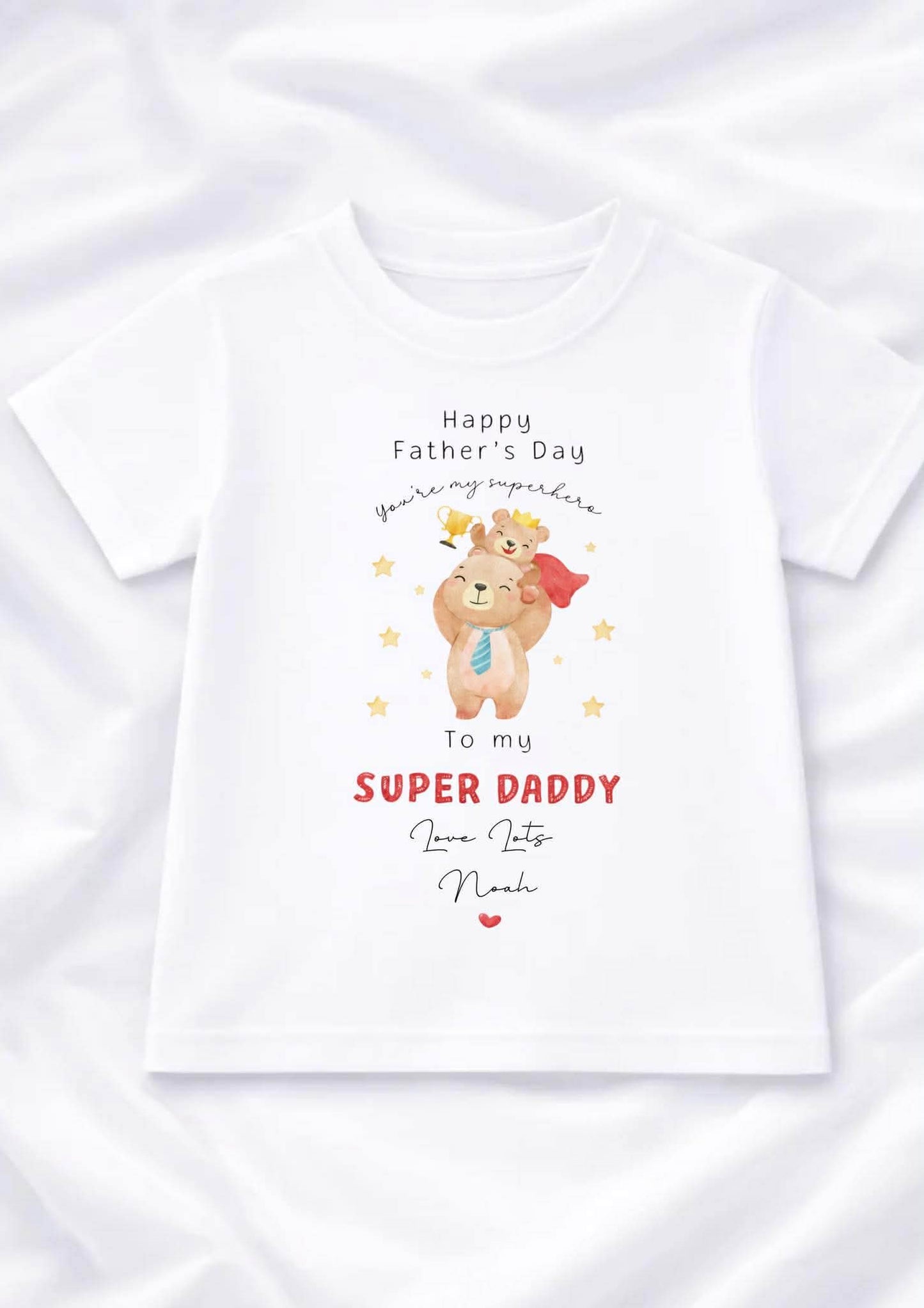 HAPPY FATHERS DAY SUPERHERO T-SHIRT