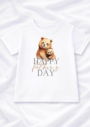 WATERCOLOR BEAR HAPPY FATHERS DAY TSHIRT