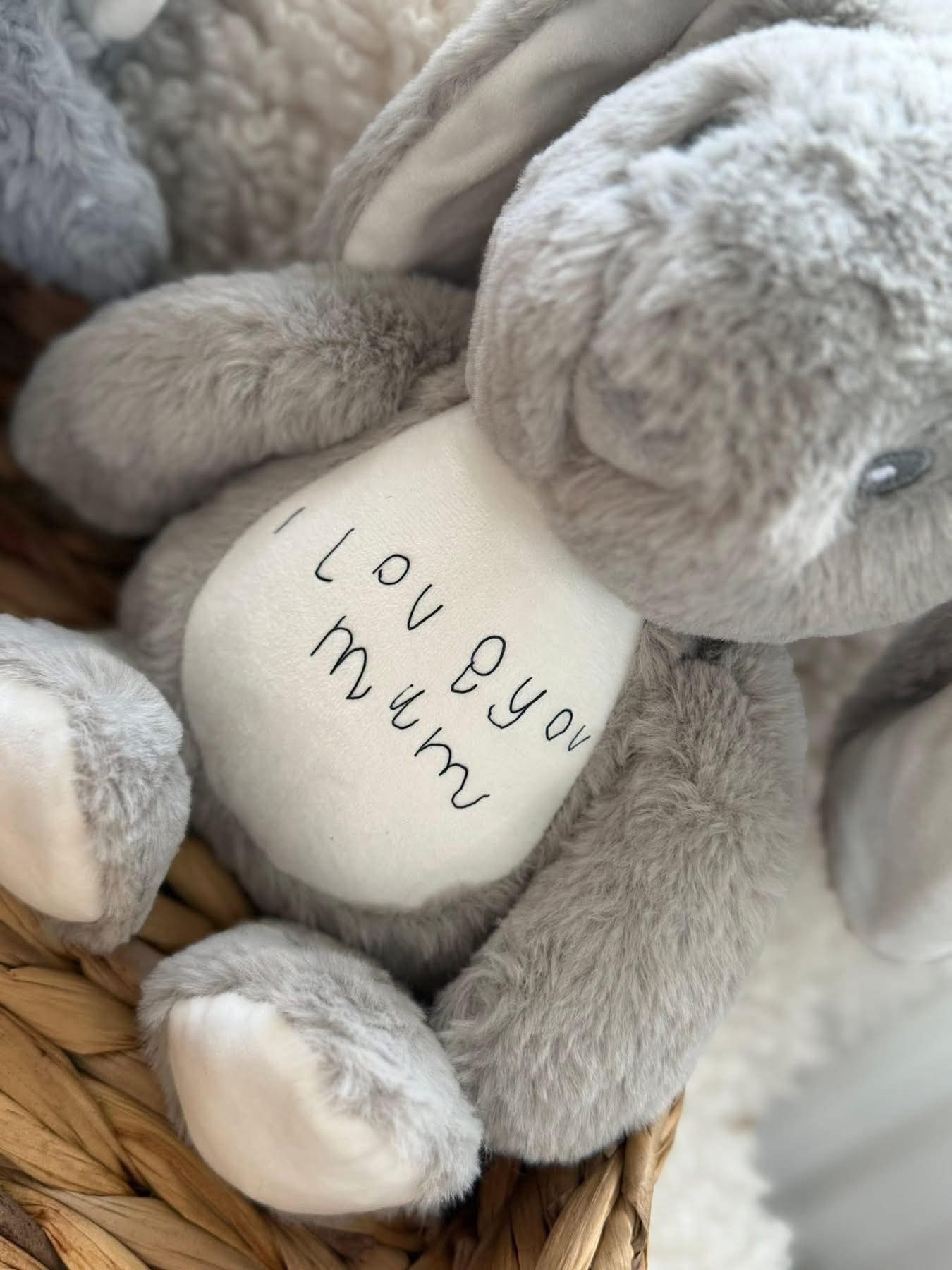 Personalised hand writing/ drawing teddys