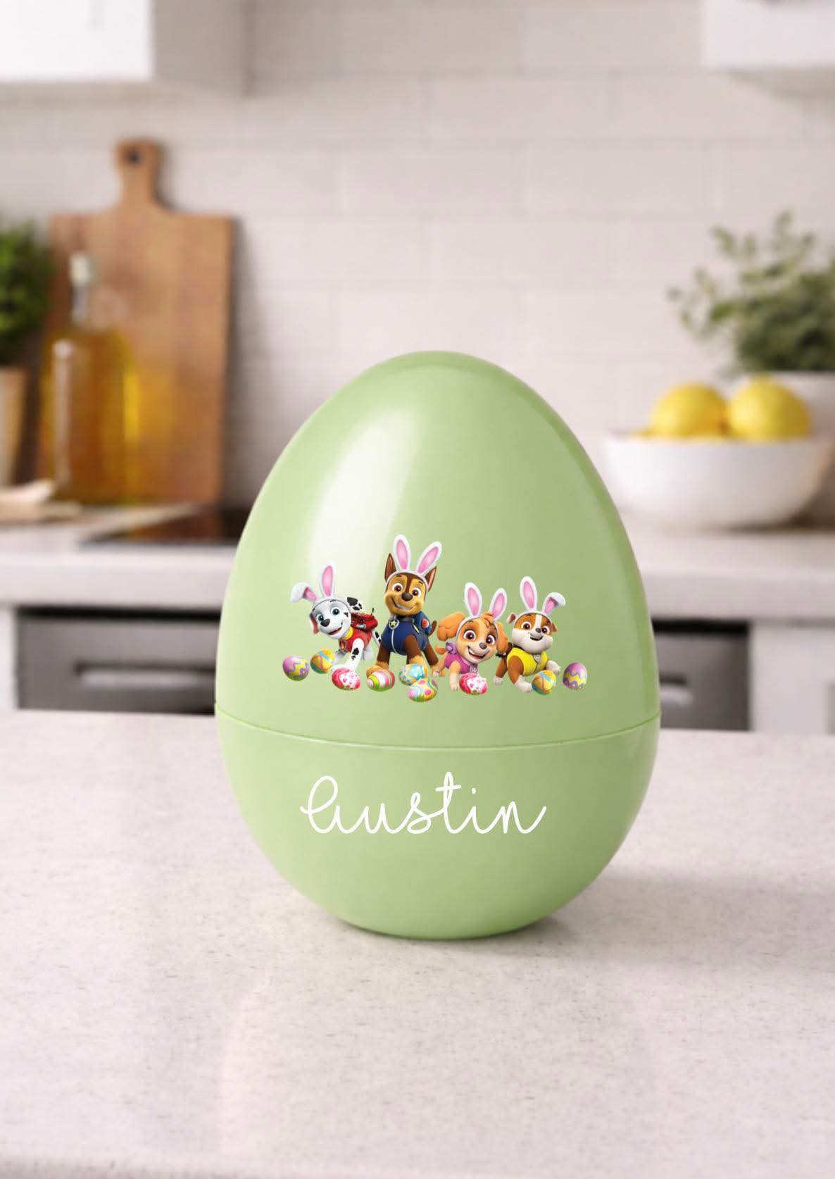 Sage paw patrol personalised fillable egg