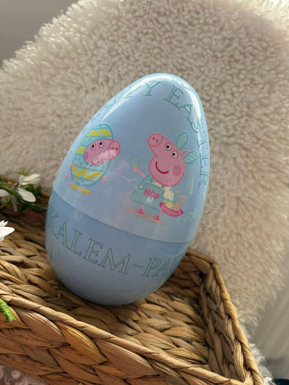 Personalised pig peppa/george fillable eggs