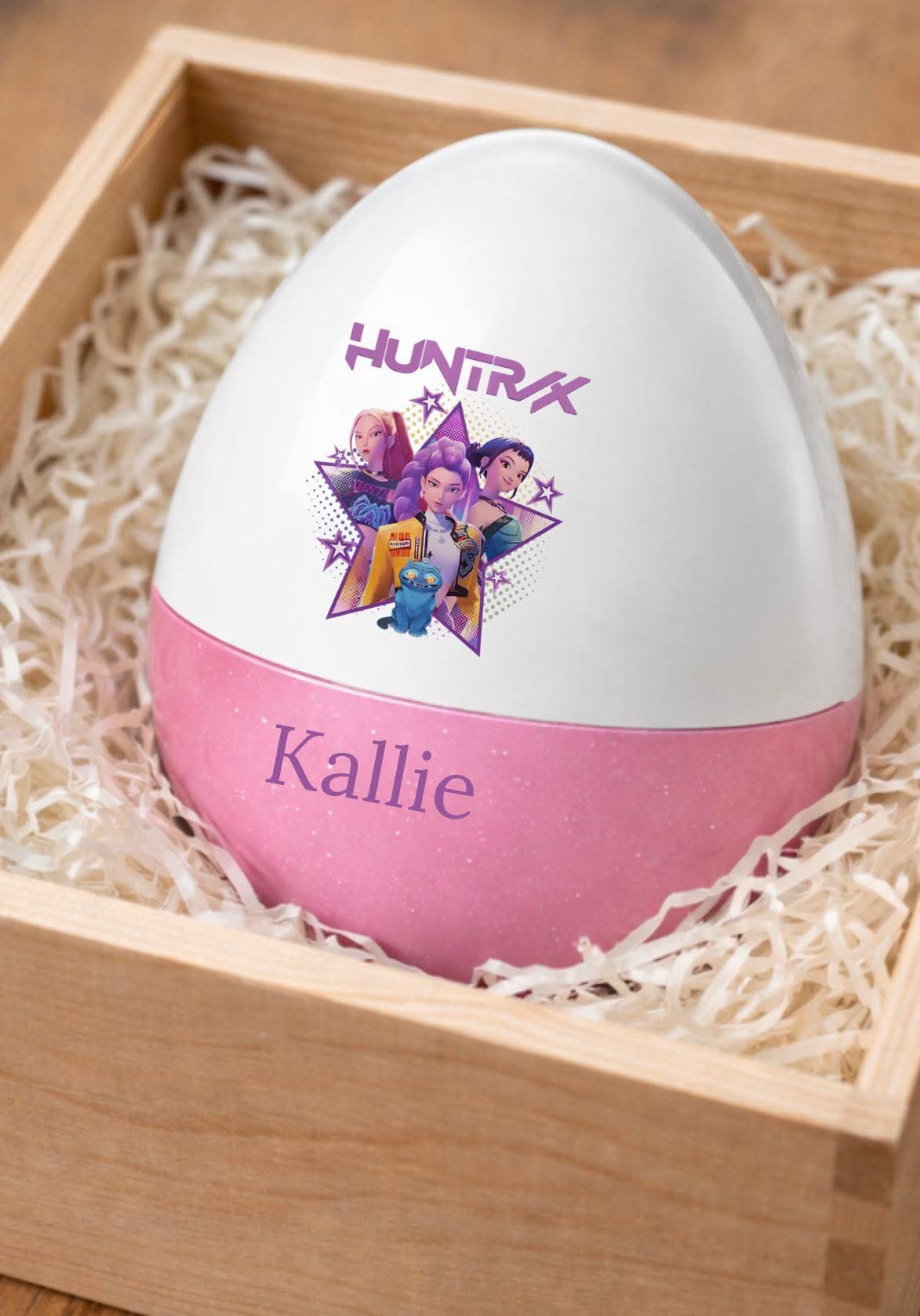 Huntrix fillable personalised egg