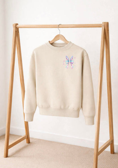 Bunny ear bow sweatshirt