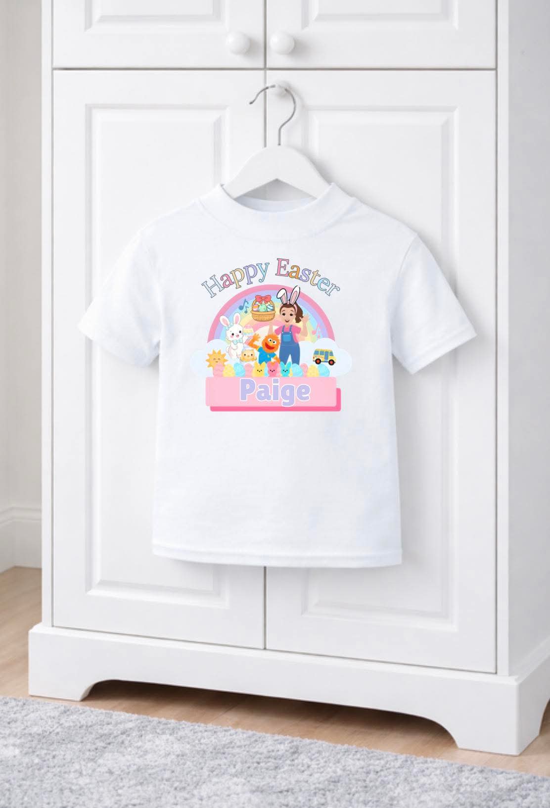 Personalised Easter ms Rachel T-shirt