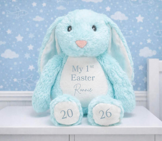 My 1st Easter personalised bunny blue
