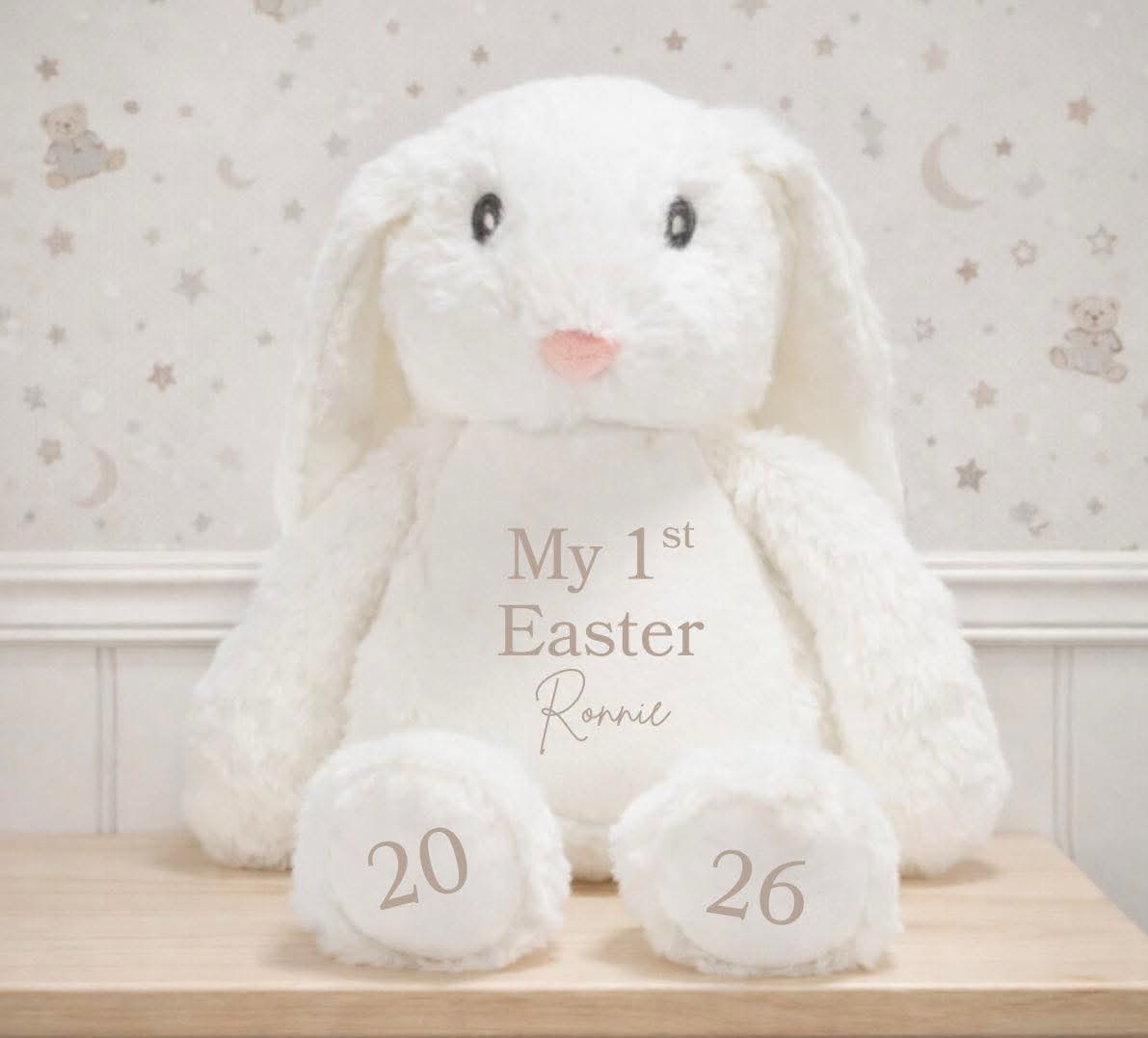 White my 1st Easter bunny