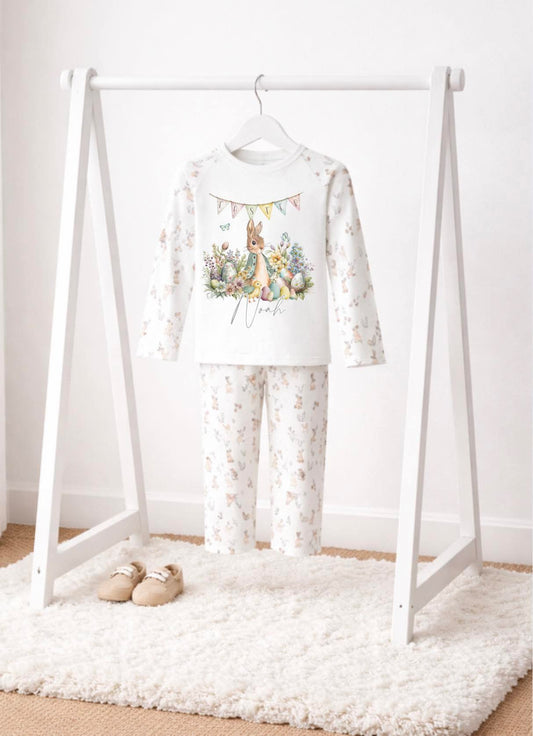 Green jacket bunny personalised bunny design