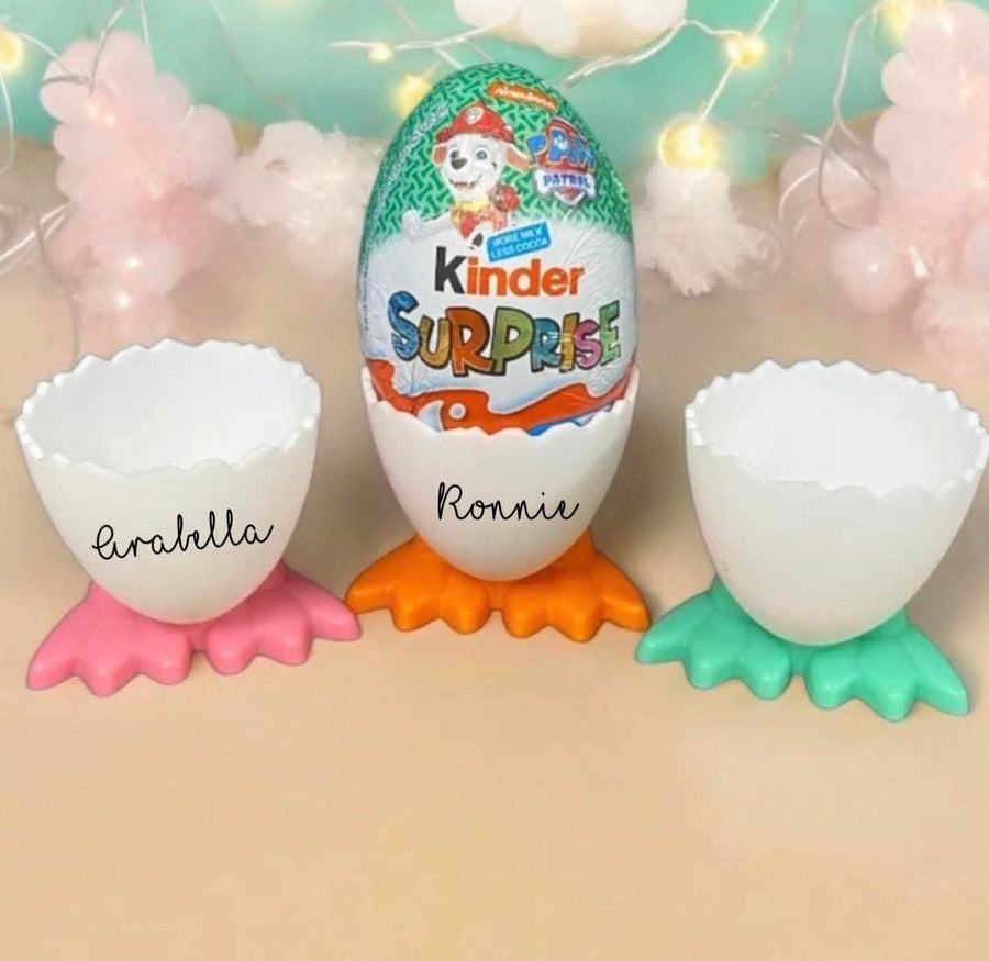 Personalised plastic egg holders