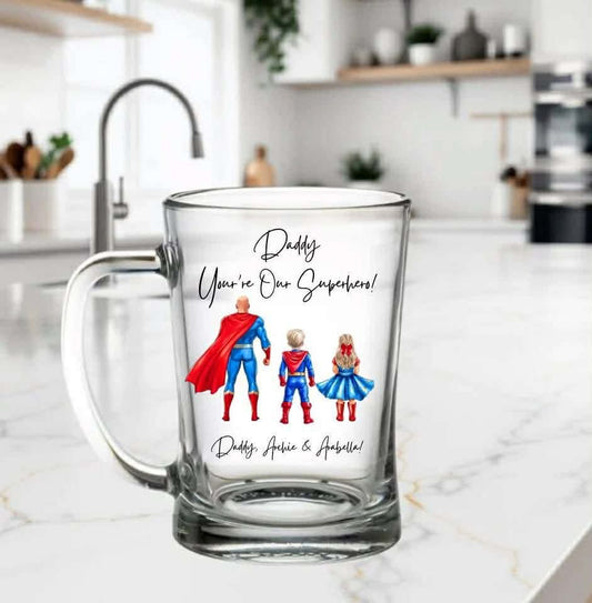 OUR SUPERHERO PERSONALISED TANKARD