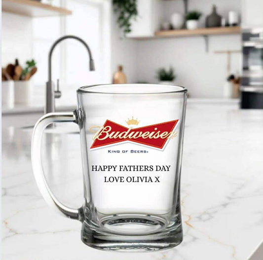 PERSONALISED BUDWEISER TANKARD