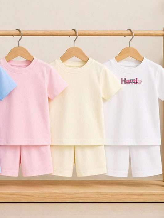 PINK TONE PERSONALISED NAME SHORT SET