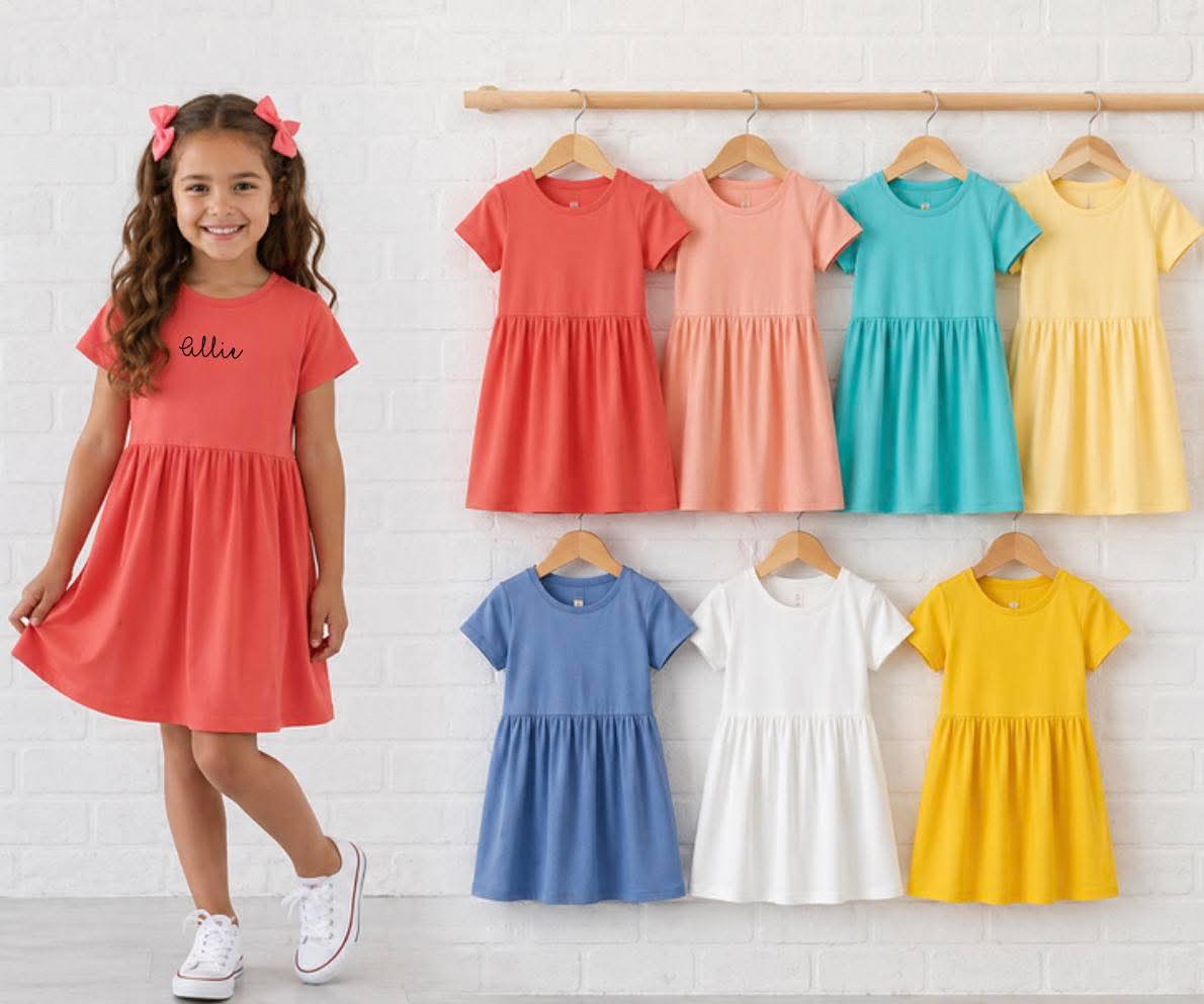 PERSONALISED COTTON DRESS