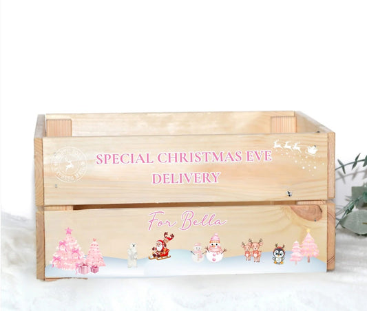 PERSONALISED PINK THEME SPECIAL DELIVERY CRATE