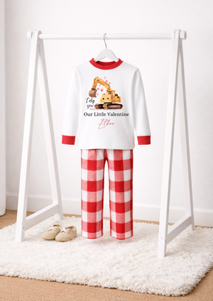I DIG YOU PERSONALISED VALENTINES DAYS PJS