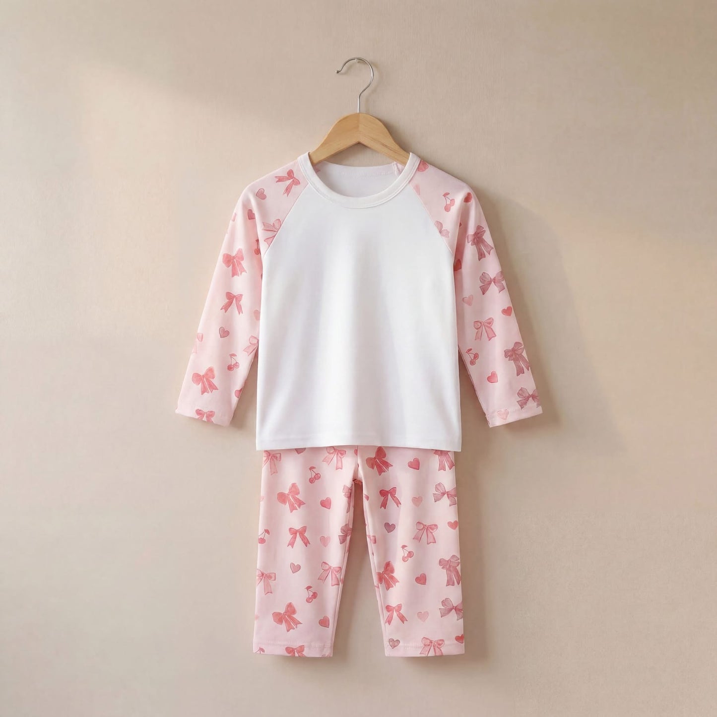 BOW PINK PJS