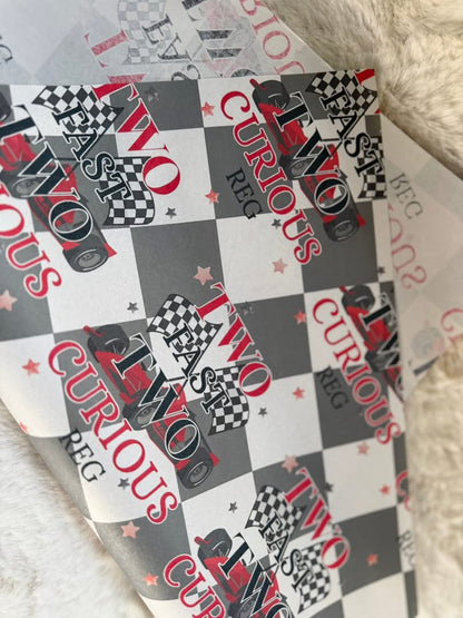 2 FAST 2 CURIOUS PERSONALISED WRAPPING PAPER