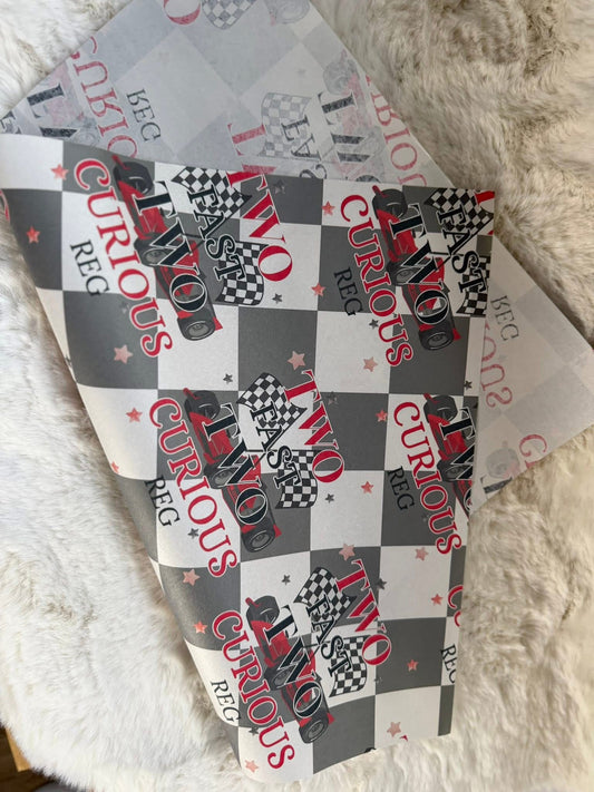 2 FAST 2 CURIOUS PERSONALISED WRAPPING PAPER
