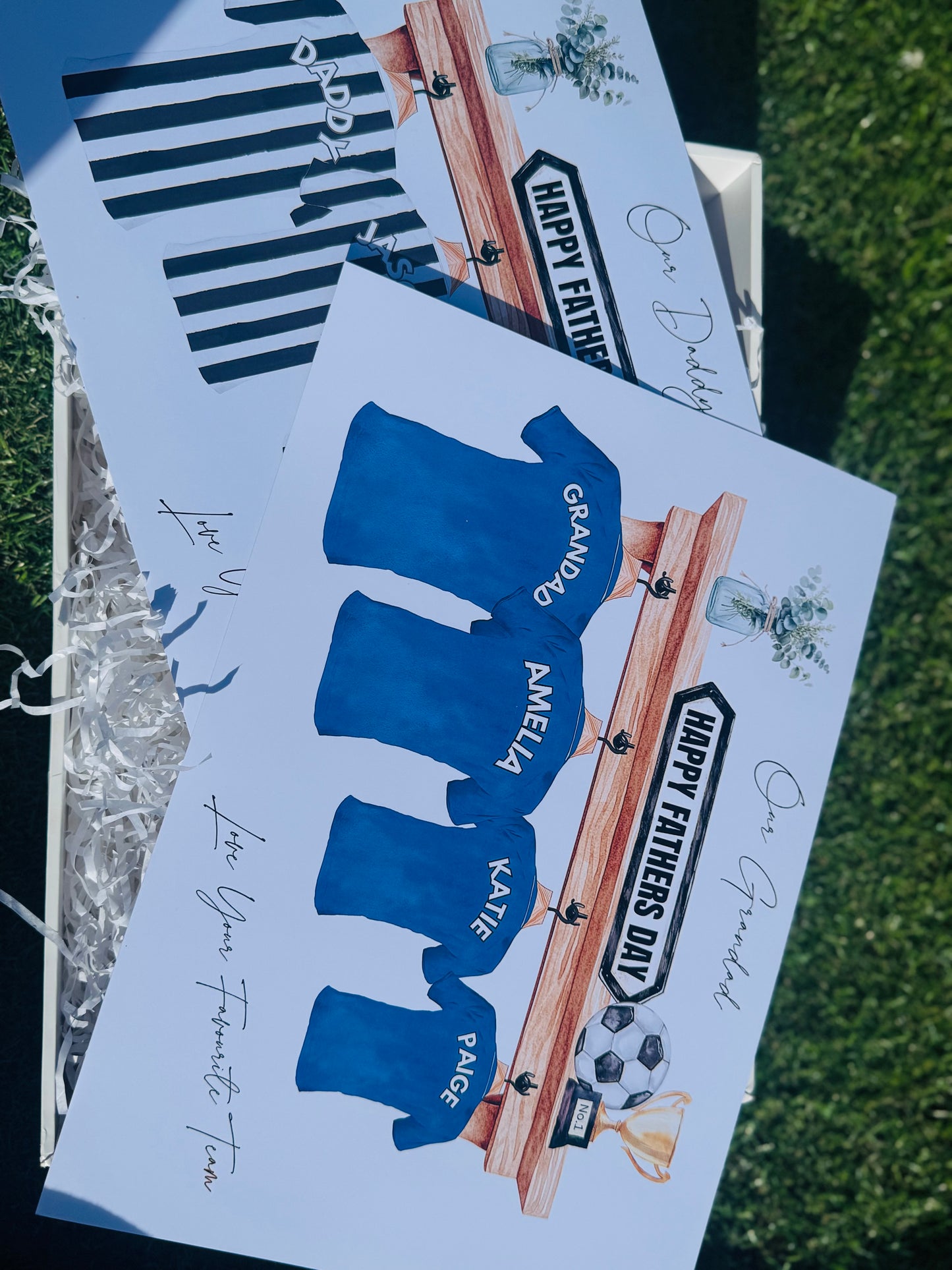 PAY WHAT YOU CAN AFFORD PERSONALISED FOOTBALL FATHERS DAY PRINT