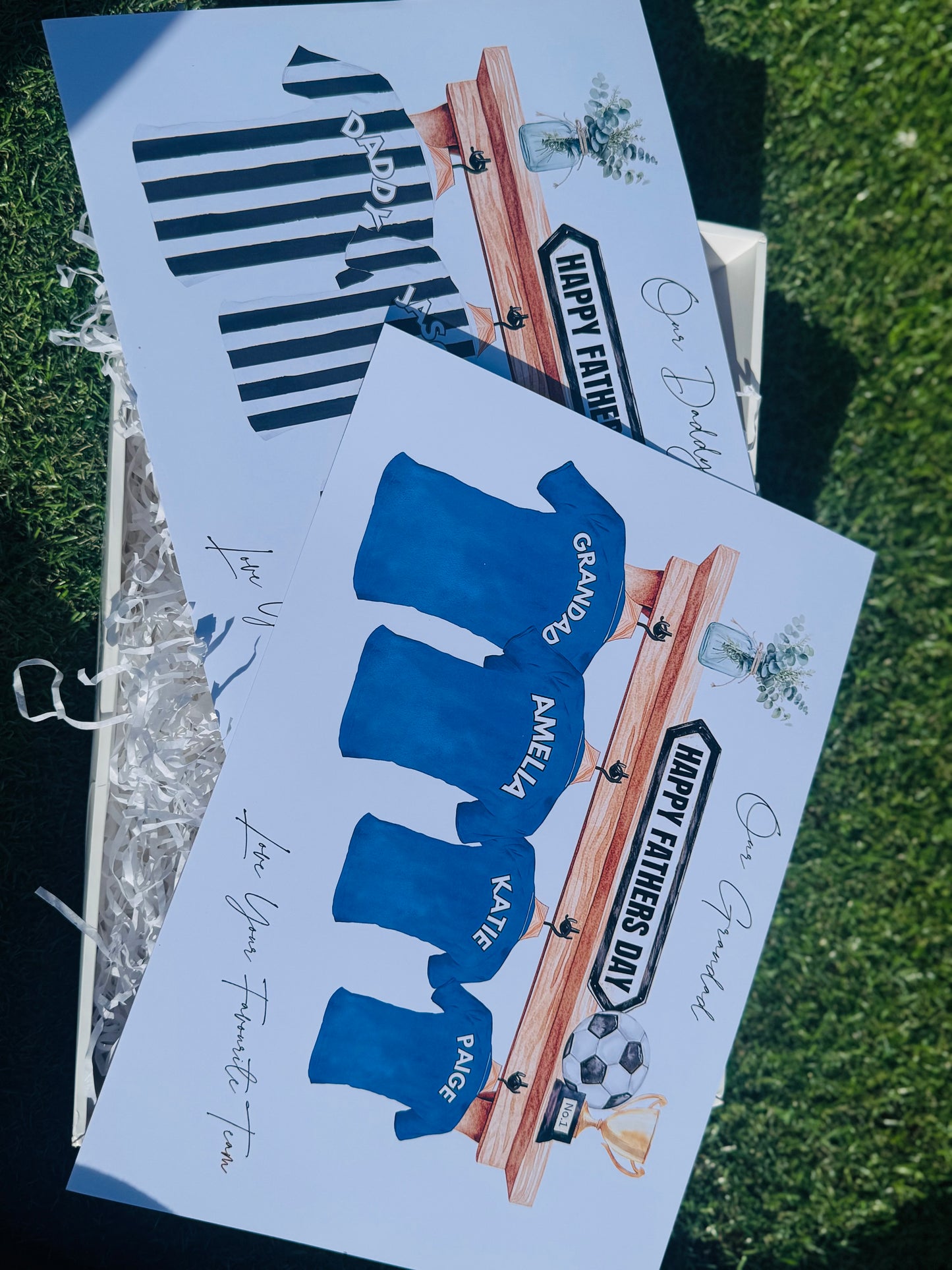 PAY WHAT YOU CAN AFFORD PERSONALISED FOOTBALL FATHERS DAY PRINT