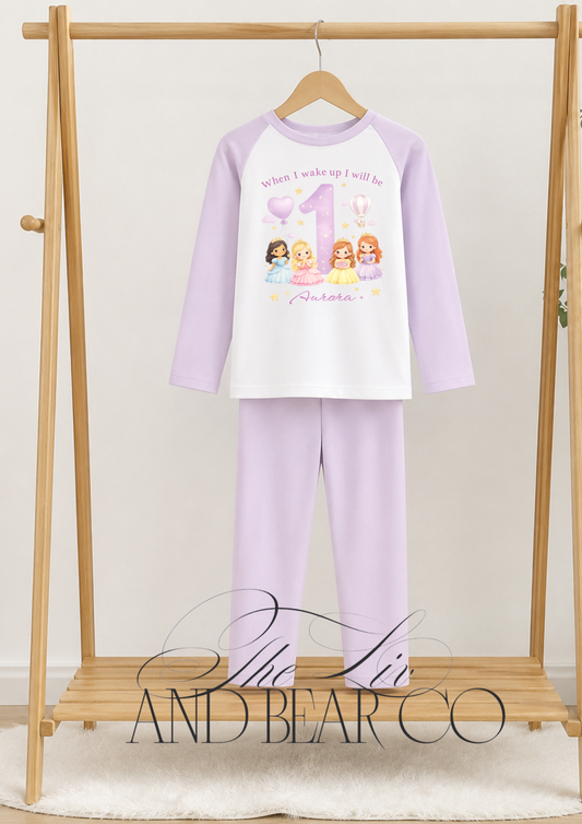 PERSONALISED PRINCESS BIRTHDAY PJS