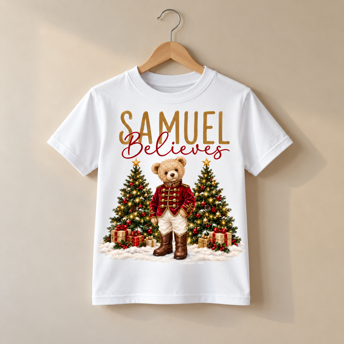 BEAR BUTCRACKER BELIEVES T-SHIRT
