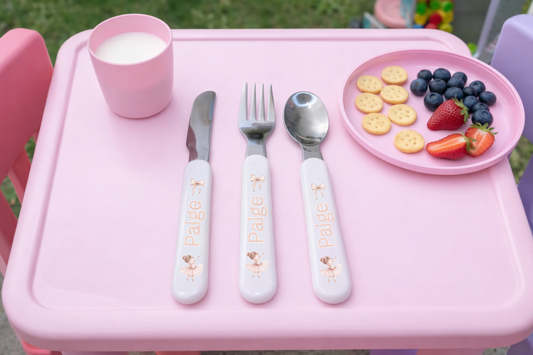 PERSONALISED BOWRINA BALLERINA CUTLERY SET