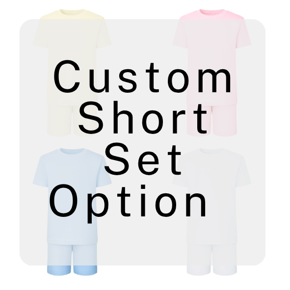 custom cotton short set