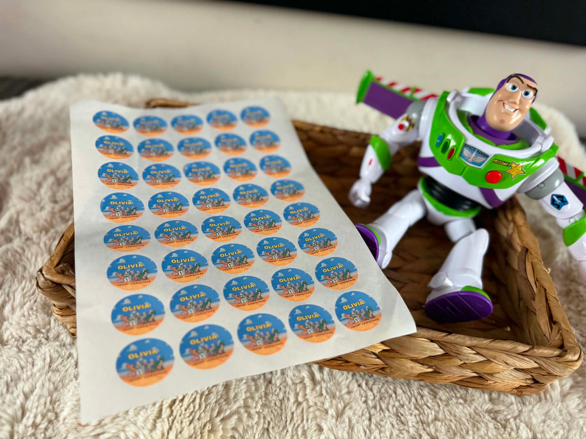 Personalised boy/girl story labels