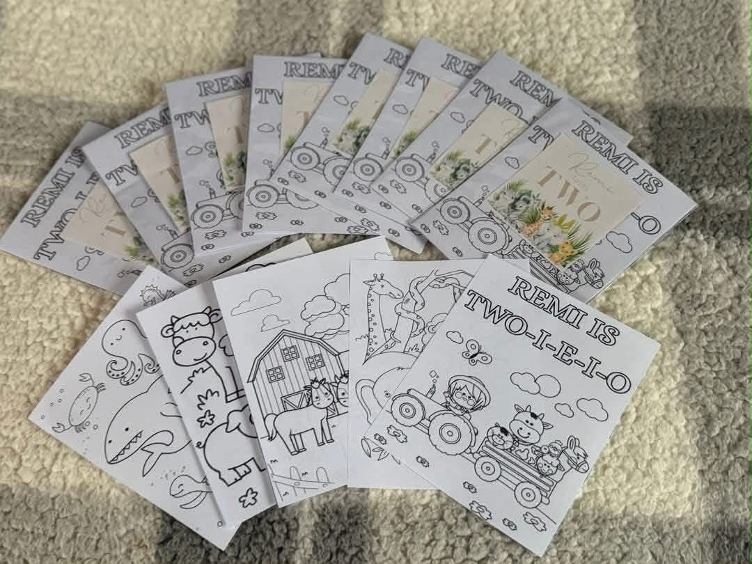 Safari A6 colouring pack