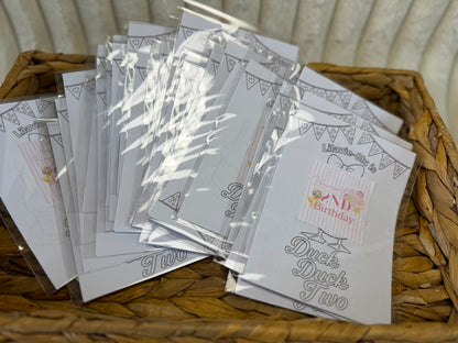 Duck theme personalised colouring packs