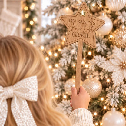 ON SANTA'S NICE LIST STAR WAND