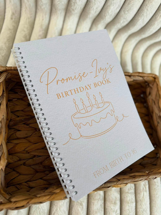personalised birthday journal