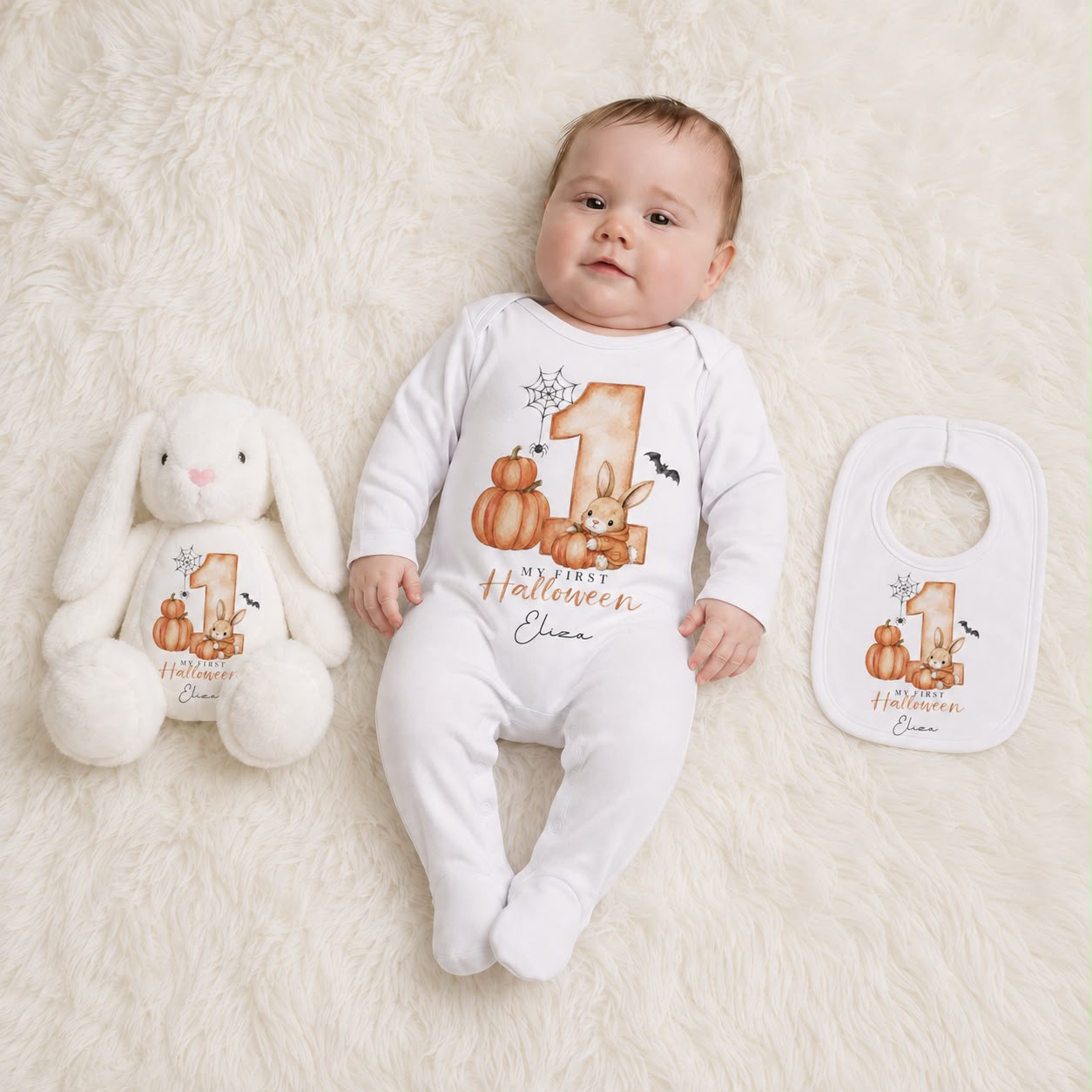 My first Halloween orange jacket bunny bundle