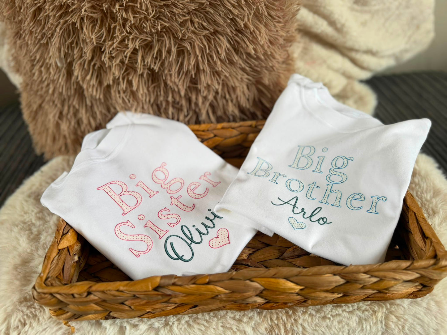 BIG BROTHER/SISTER PERSONALSIED T-SHIRTS