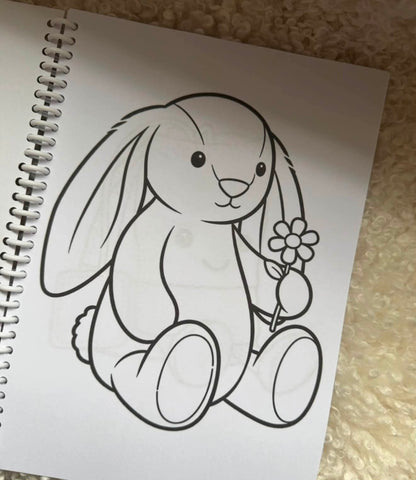 Personalised Cuddly Teddy Bear Colouring Book