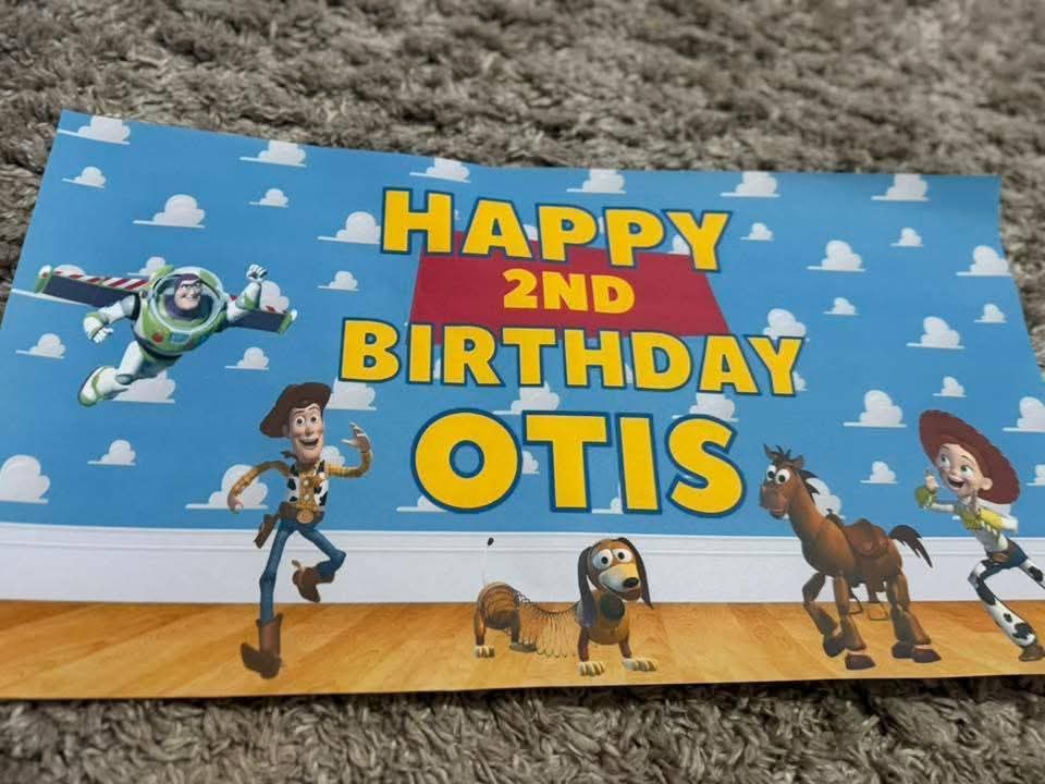 Boy/Girl Story Birthday Banner