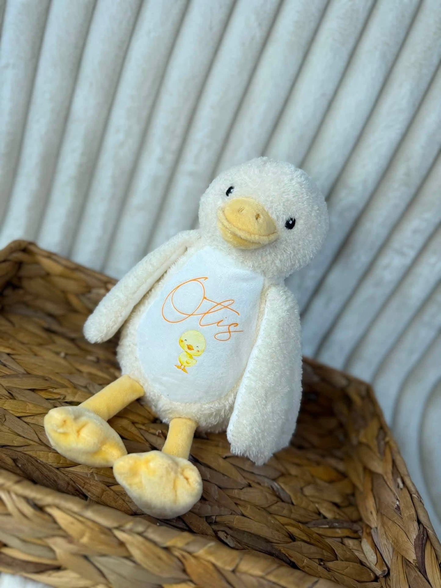Personalised duck teddy