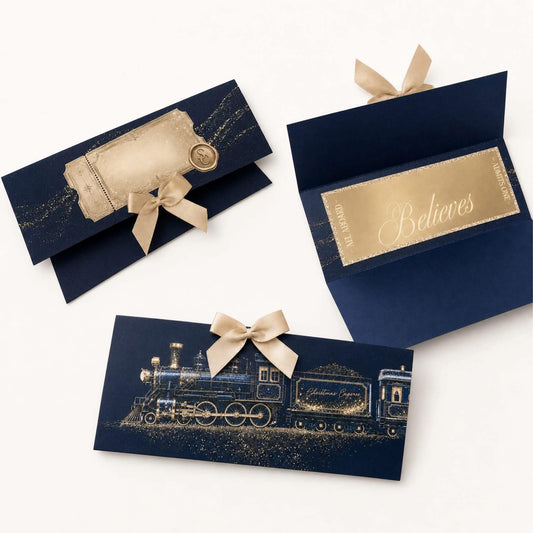 NAVY PERSONALISED BELIEVES MONEY/TICKET WALLET& TICKET